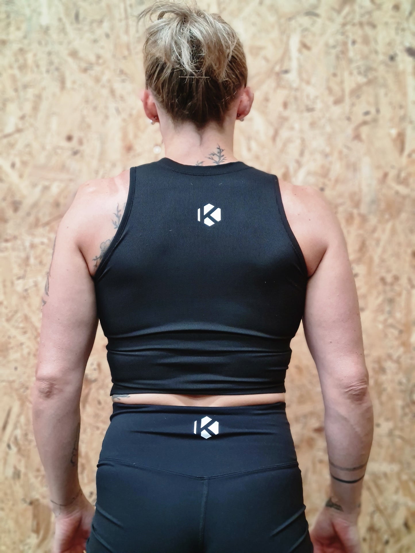 Brassière longue noir